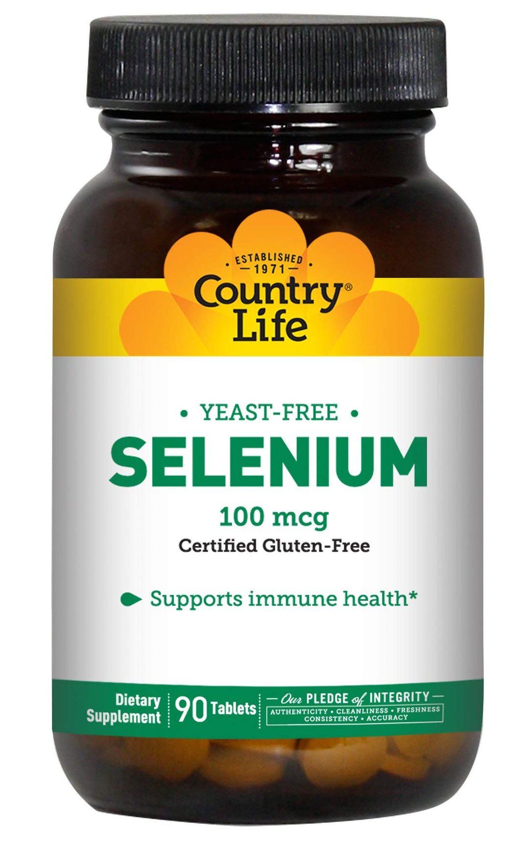 Selenium 100 mcg, Yeast Free - 90 Tablets