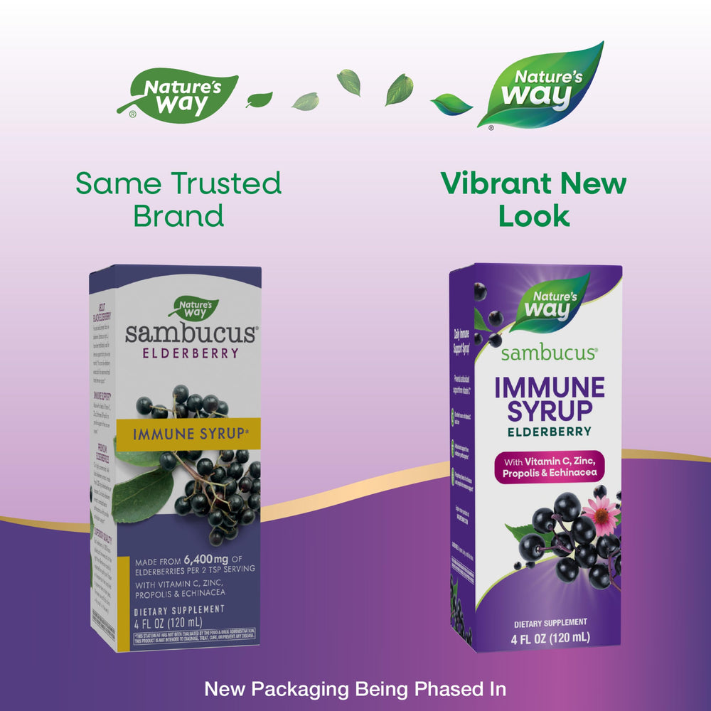 Nature's Way, Sambucus Immune Syrup Elderberry, 4 F