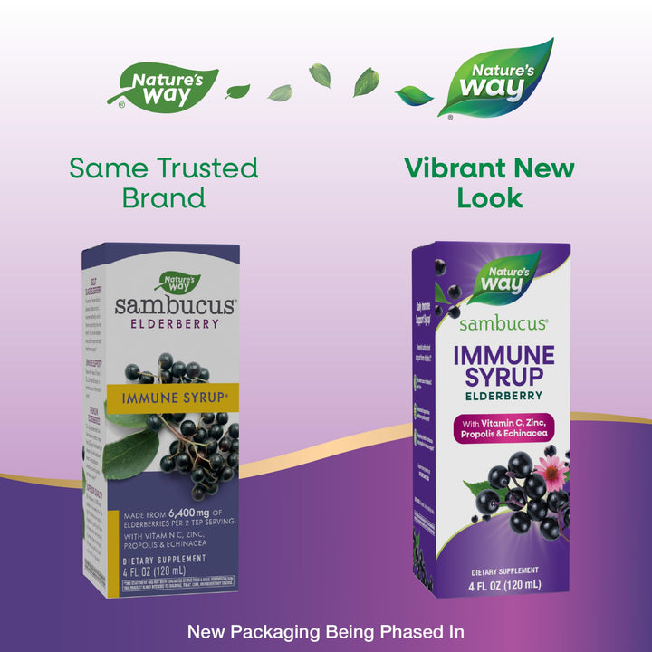 Nature&#39;s Way, Sambucus Immune Syrup Elderberry,