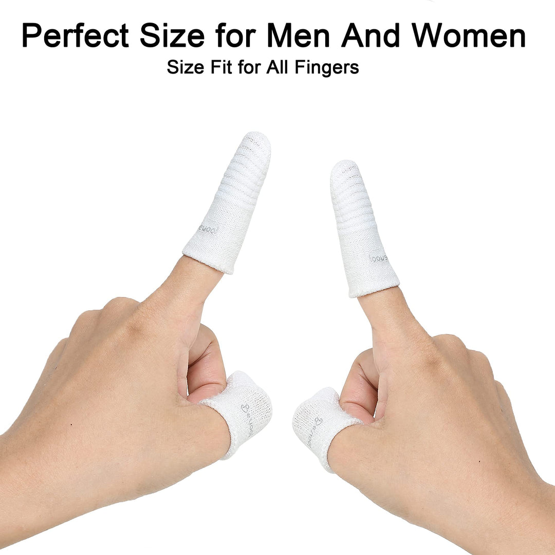 Dog Toothbrush Cat Toothbrushes-Fingers Toothbrushes for Dog Cats Teeth Cleaning, Washable&amp;Comfortable&amp;Durable, 1 Set for Two Fingers, Includes 2 Sets White