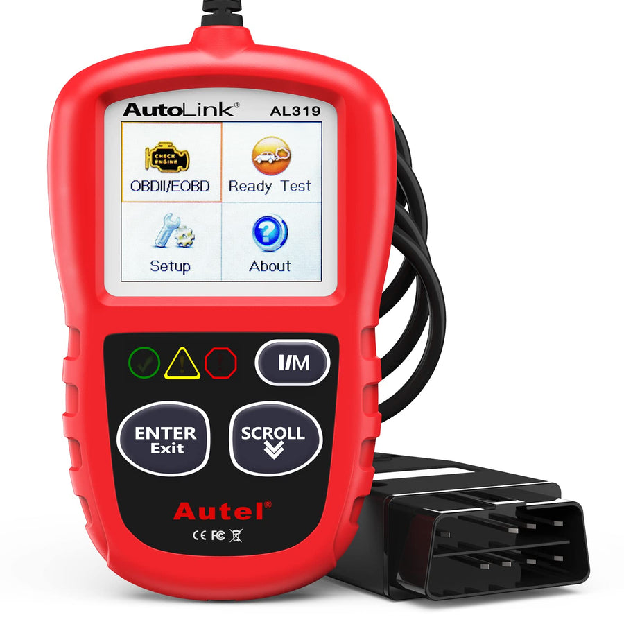 Professional OBD2 Scanner AL319 Code Reader, Enhanced Check and Reset Engine Fault Code, Live Data, Freeze Frame, CAN Car Diagnostic Scan Tools for All OBDII Vehicles After 1996, 2024 Upgraded