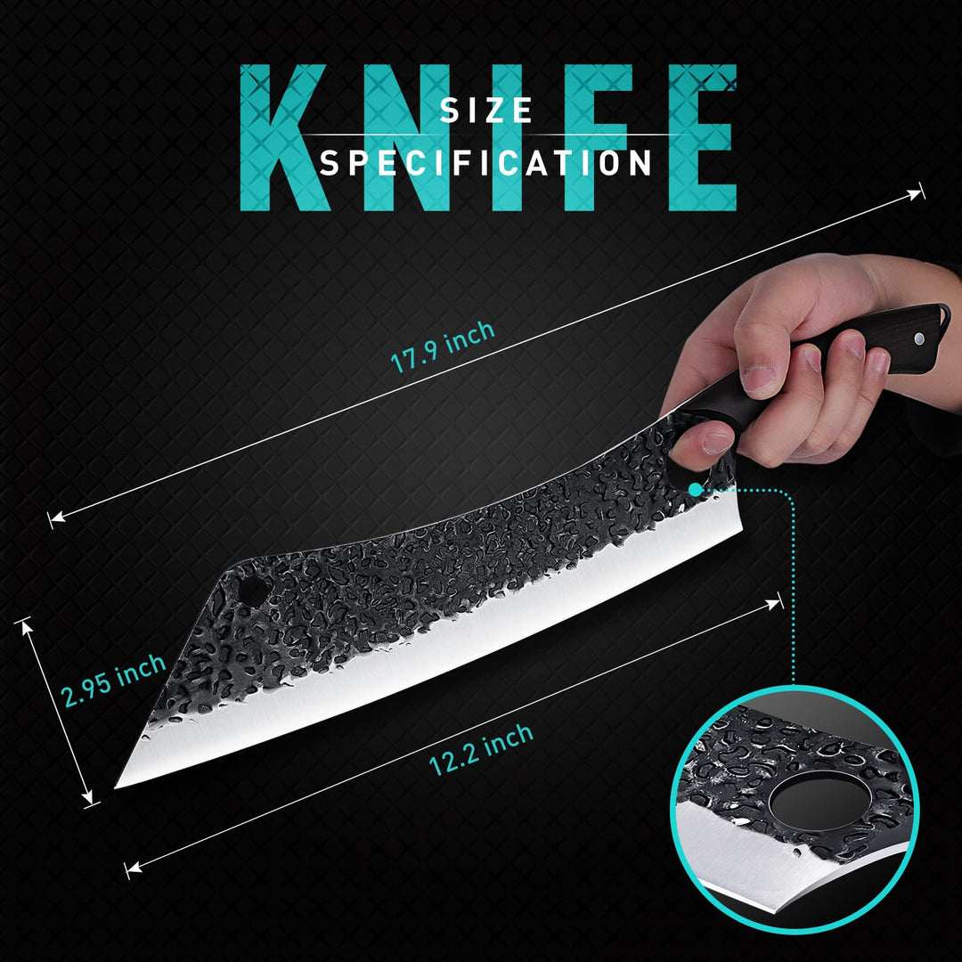 PURPLEBIRD 12 Inch Carving Knife Ultra Sharp Slicing Kn