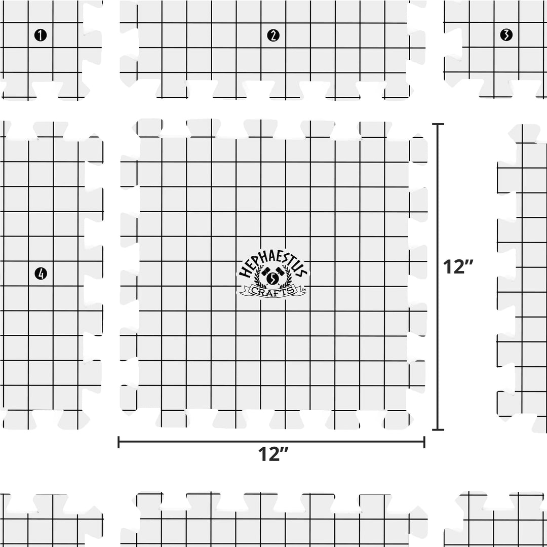 Crafts Blocking Mats for Knitting - Pack of 9 GRAY Blocking Boards with Grids for Needlepoint or Crochet. 150 T-pins