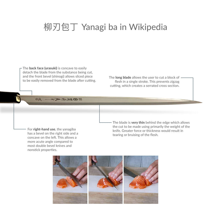 JapanBargain 1559, Japanese Yanagiba Knife Sashimi Knif