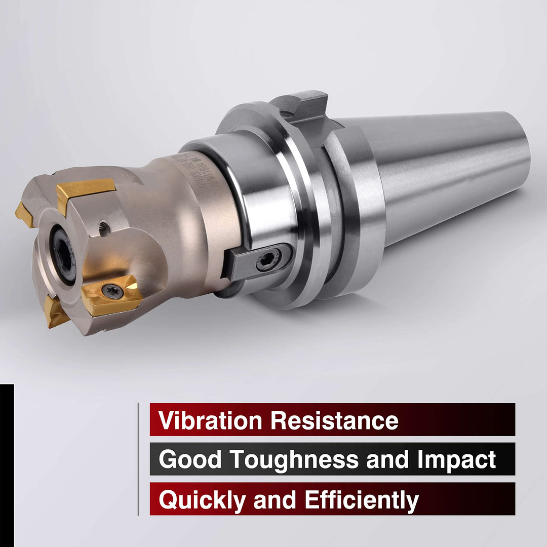 Face Milling Holder CNC Milling Cutter - BT40-FMB22 Shank Face Mill Arbor Mill Cutter BAP400R 50-22-4T with Indexable Insert APMT1604 - (Milling Cutter+10 Inserts+Arbor) Supplied