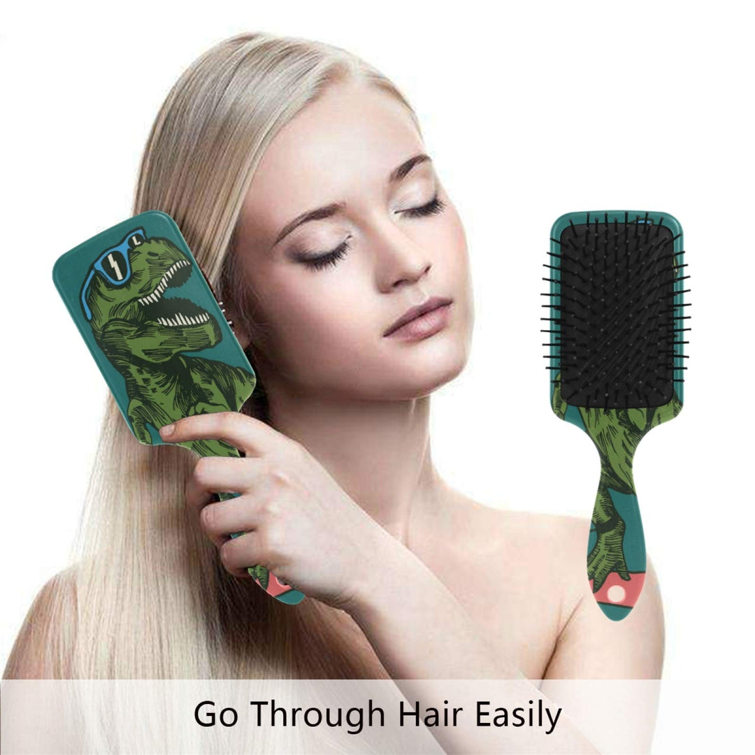 Dinosaur Hair Brush, Wet Dry Hair Brush Plastic Detangler Hair Brush for Kids Christmas Gift Women Men