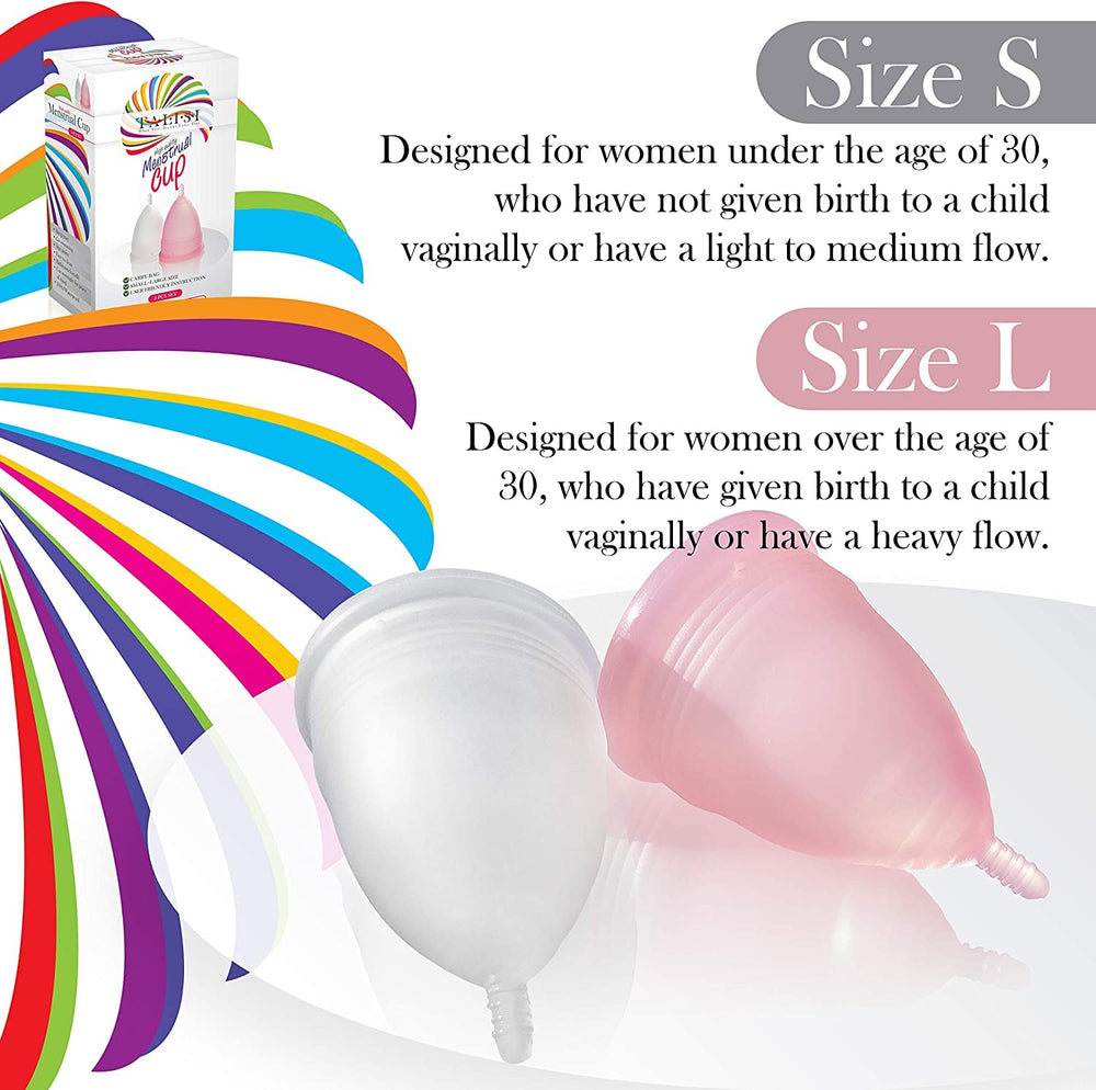 Menstrual Cup Reusable Menstrual Cups Set of 2 Large &a