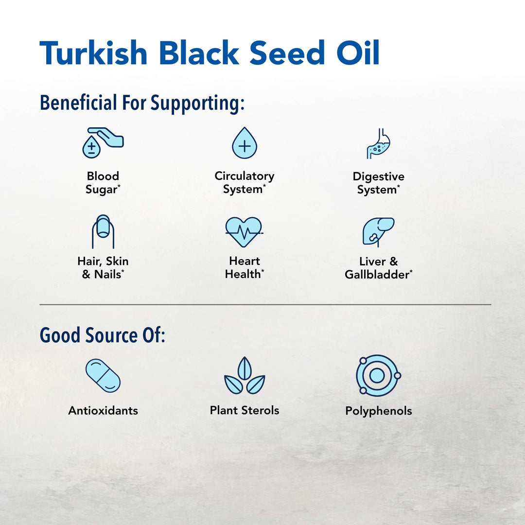 North American Herb &amp; Spice Black Seed Oil - 12 fl oz - Digestive &amp; Immune Support - Contains Oreganol P73 Oregano Oil &amp; Rosemary Oil - Non-GMO - 72 Servings