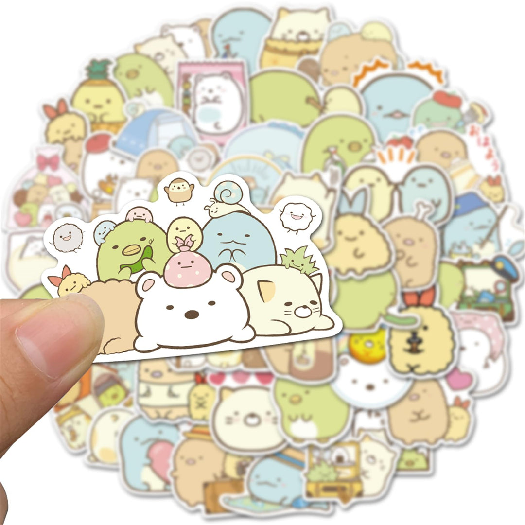 50 Pcs Kawaii Sumikkogurashi Cartoon Stickers Japanese Anime Laptop Stickers for Kids Girls Teens Water Bottles Luggage egosopp Decal