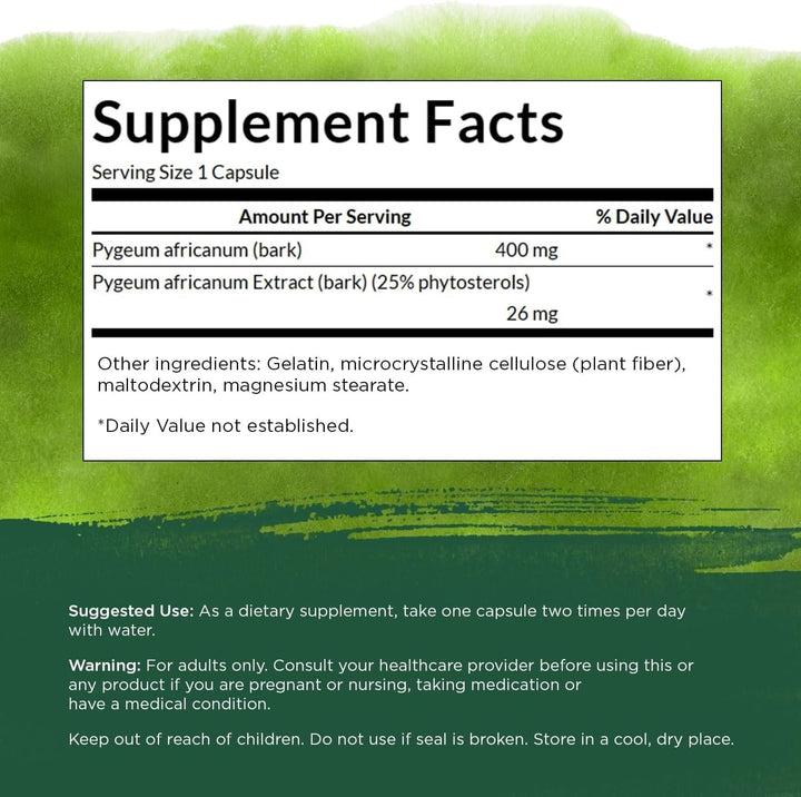 Swanson Pygeum - 400mg Herbal Supplement for Male Prost