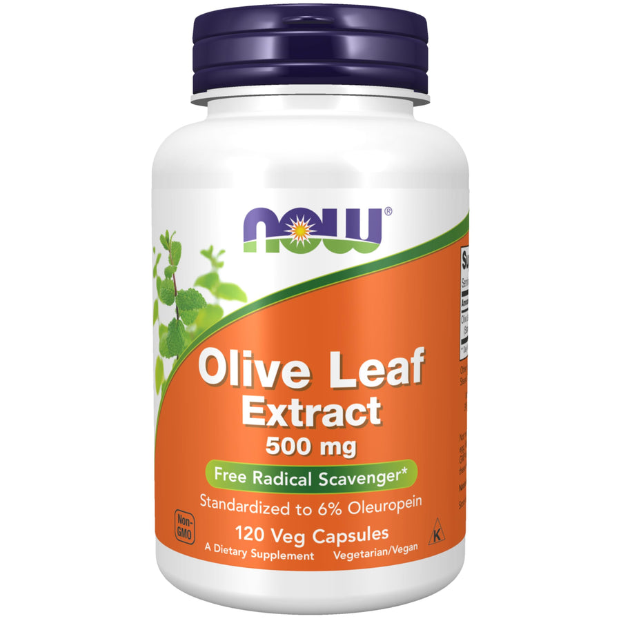 NOW Foods Supplements, Olive Leaf Extract 500 mg, Free 