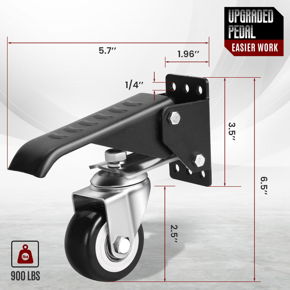 SPACECARE Workbench Casters Heavy Duty Retractable Cast