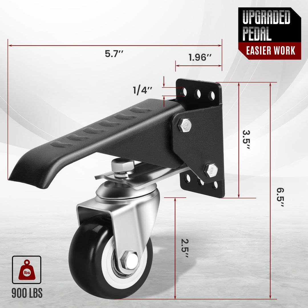 SPACECARE Workbench Casters Heavy Duty Retractable Cast