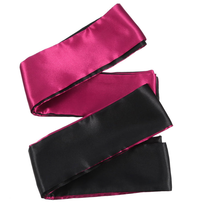 Hestya 2 Pack Sleeping Mask Satin Eye Mask Black Red Bl