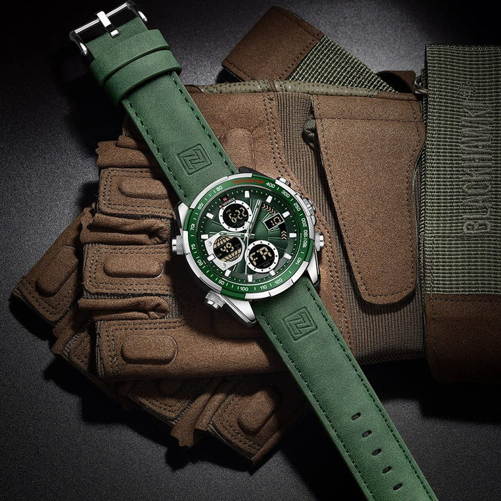 NAVIFORCE Nf9197-Sgngn Men&#39;s Military Digital W