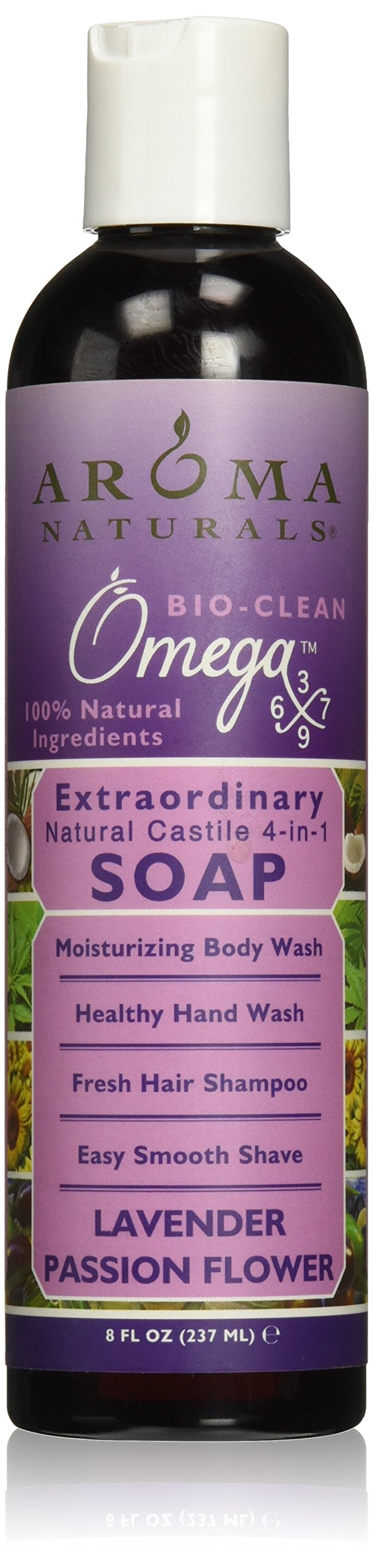 Extraordinary Natural Castile 4-In-1 Soap, Lavender Passion Flower, 8 Ounce