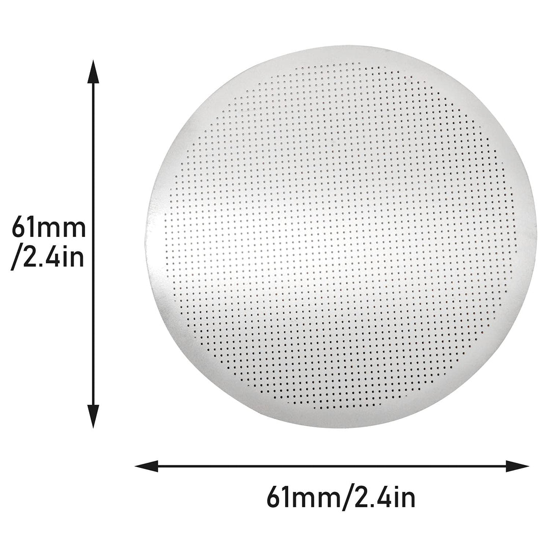 3 Pcs Disc Metal Coffee Filters Ultra-fine for Use with AeroPress Coffee Makers Reusable Stainless Steel Metal Filters Quality Coated in Coffee Maker