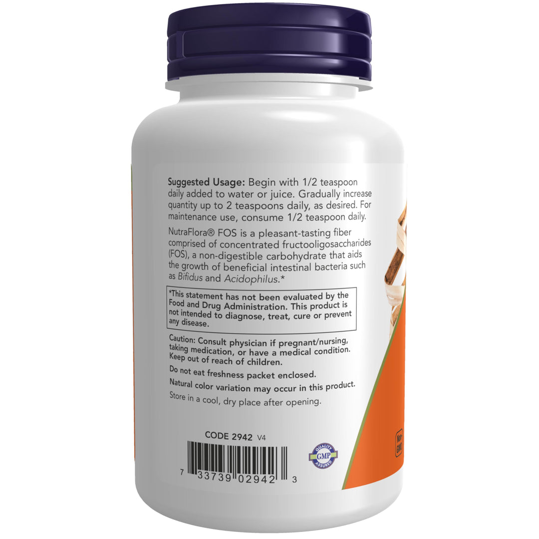NOW Foods Supplements, NutraFlora FOS (Fructooligosacch