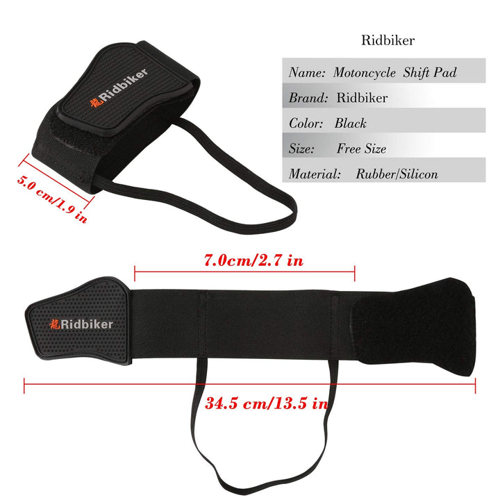 Motorcycle Shoe Protector Motorbike Shift Pad Shoe Boot Cover Protective Gear Shift Cover Motorcycle Boots Protector (Black )