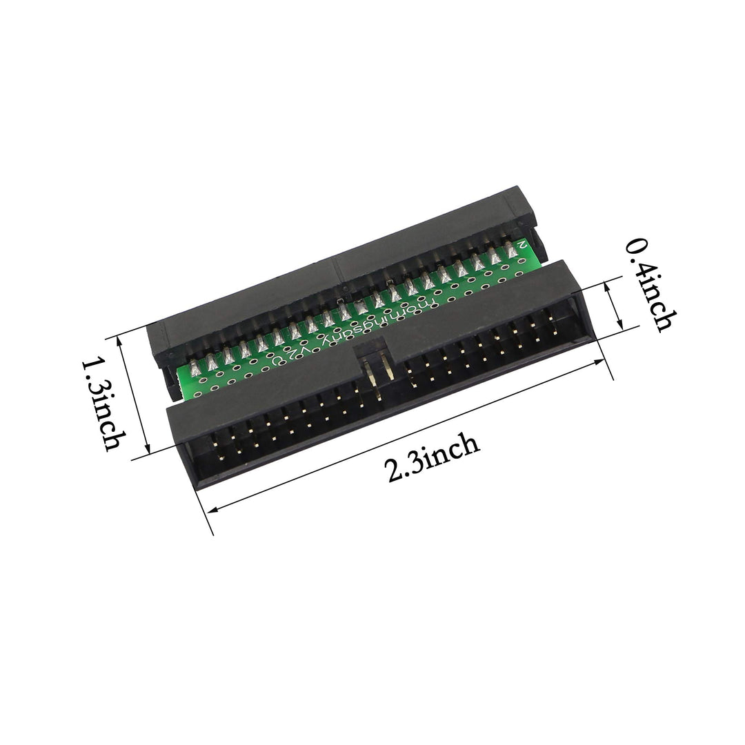 IDE 40 Pin Male to Male Hard Drive Adapter 3.5 Inch Hard Disk Interface Male to Male Plug Industrial Computer POS Machine IDE Electronic Disk Adapter (Parallel Type)