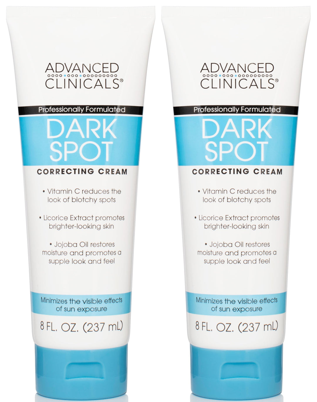 Advanced Clinicals Dark Spot Vitamin C Cream For Face, Hand, & Body Lotion, Anti Aging Therapeutic Skin Care Moisturizer Lotion Reduces Appearance Of Age Spots, Blotchy Skin, & Wrinkles, (2-Pack)