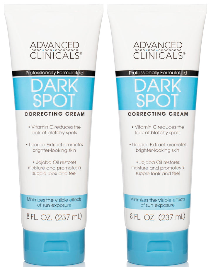 Advanced Clinicals Dark Spot Vitamin C Cream For Face, Hand, & Body Lotion, Anti Aging Therapeutic Skin Care Moisturizer Lotion Reduces Appearance Of Age Spots, Blotchy Skin, & Wrinkles, (2-Pack)