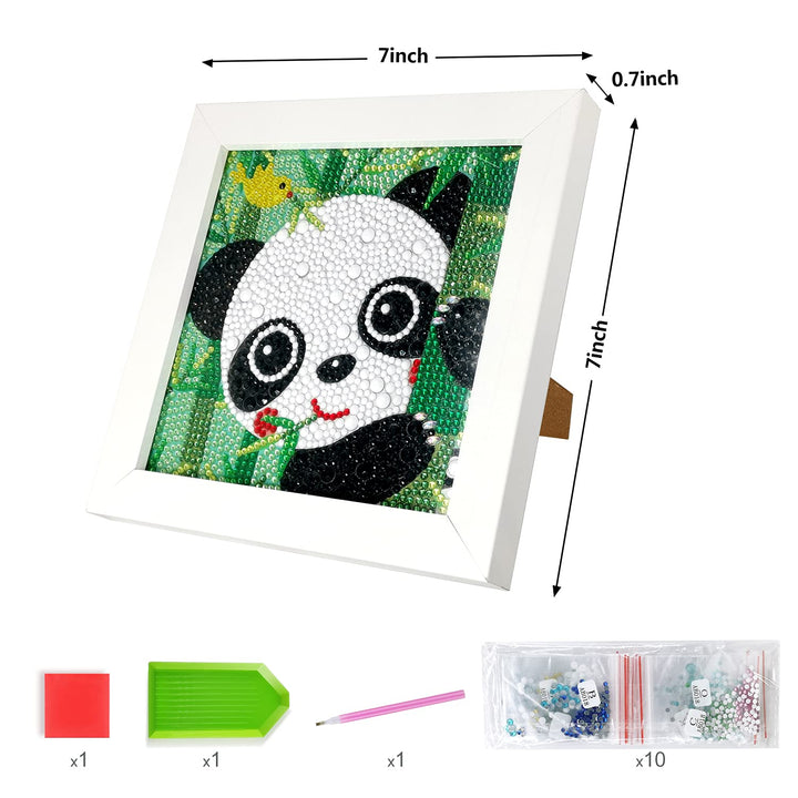Diamond Painting for Kids with Wooden Frame, Arts and C