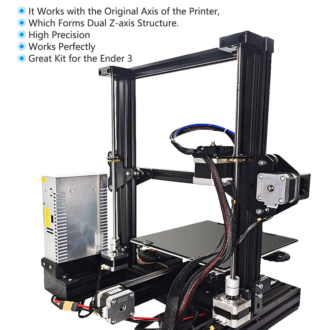 Ender 3 Dual Z axis Upgrade Kit with Stepper Motor Lead Screw, Dual Z-axis Upgrades Kit for Ender 3 V2, Ender 3 Pro, Ender3 3D Printer