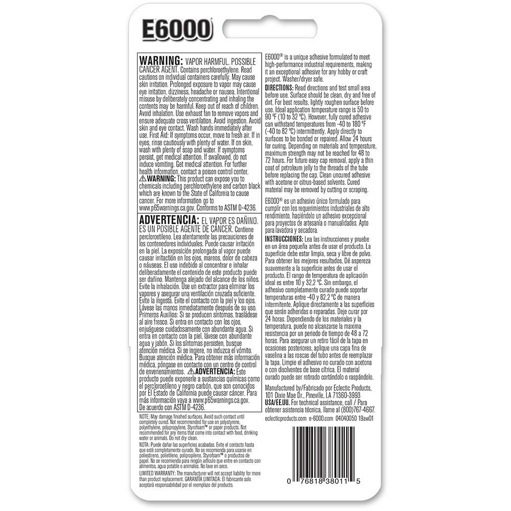 ® 237039 Multipurpose Adhesive, Black, 2 oz