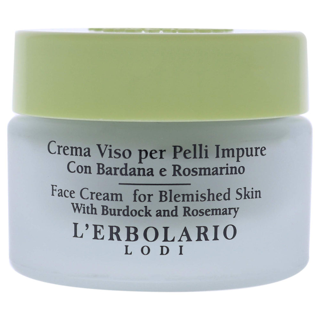 L&#39;Erbolario Face Cream for Blemished Skin with Burdock and Rosemary 30 Ml / 1 Fl. Oz.