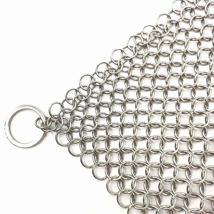 WFRX Stainless Steel Cast Iron Cleaner,8x6 Large Chainm