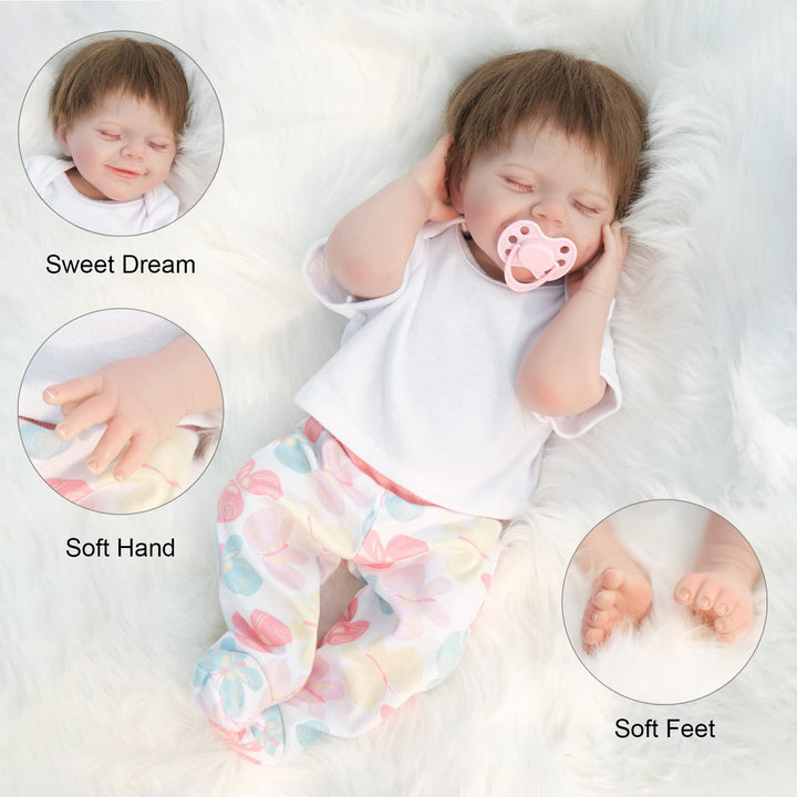 Zlgkjk Reborn Sleeping Baby Dolls Girl, Realistic Newbo