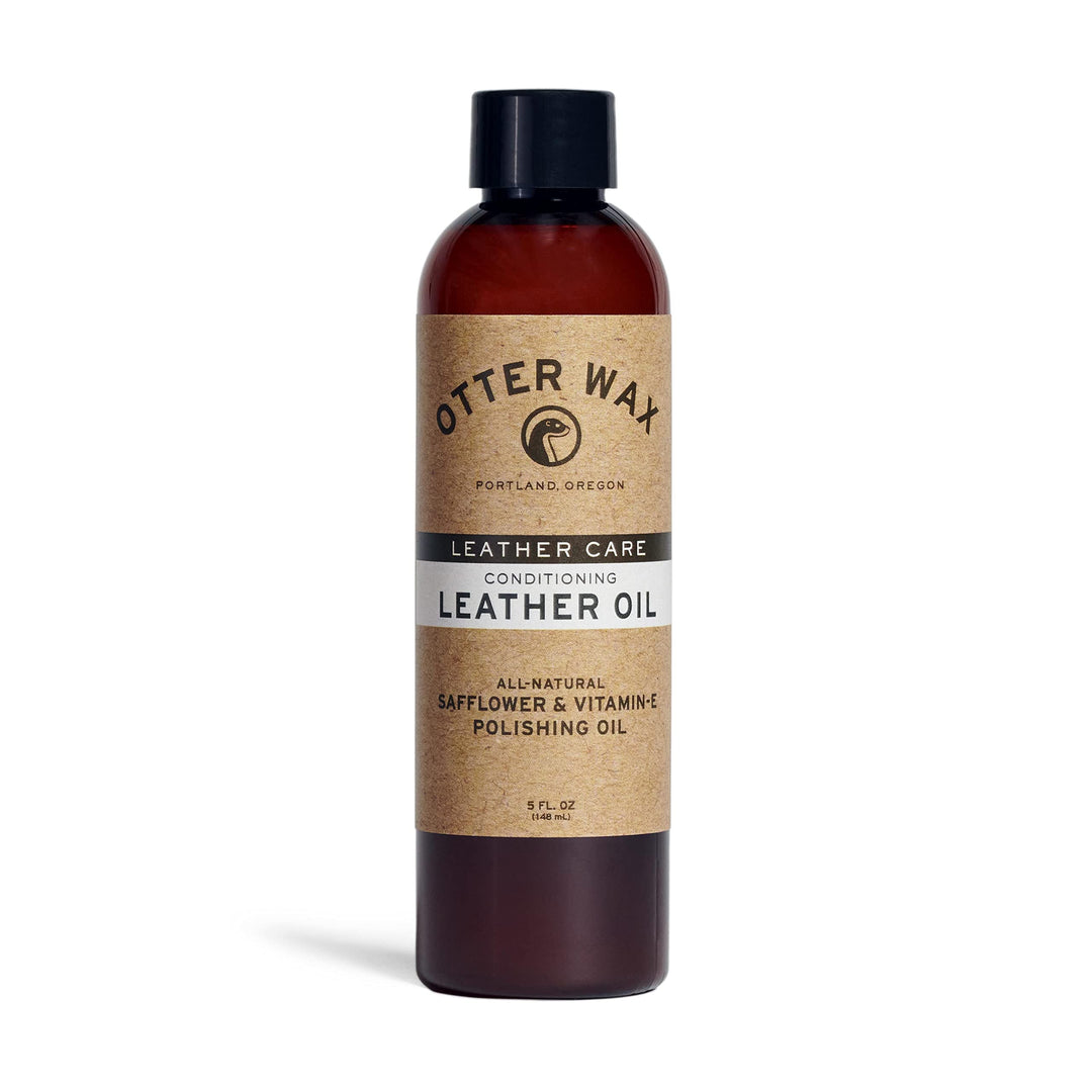Conditioning Leather Oil - 5oz - All-Natural Polishing Treatment For Furniture, Boots, Car Seats, Jackets, Shoes &amp; Bags