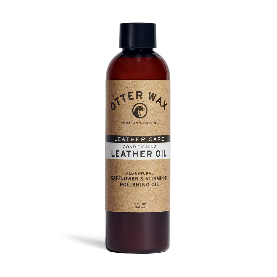 Conditioning Leather Oil - 5oz - All-Natural Polishing Treatment For Furniture, Boots, Car Seats, Jackets, Shoes & Bags