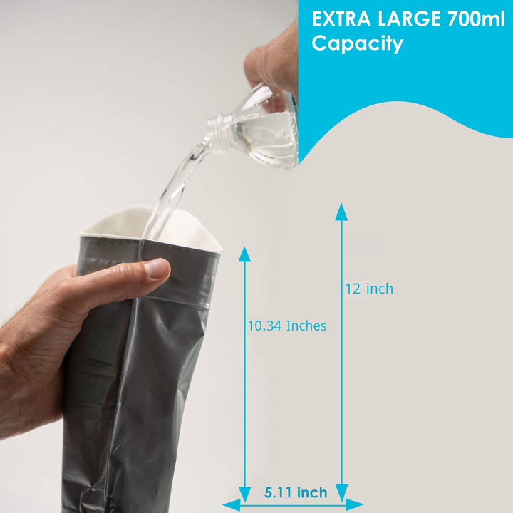 Disposable Urine Bags [12 Pack] – Urinal Bags for Travel – Portable Travel Urine Bag for Emergencies, Camping or Traffic Jam – Leak-Proof and Odorless – Pee Bags for Men and Women – 700ml by:
