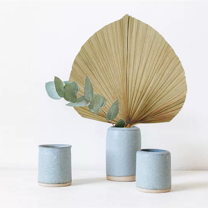 4 Pack Natural Dried Palm Fans Tropical Leaves, 17&#39;&#39; Dry Palm Leaves Spears Plant for Boho Style DIY Art Wall Hanging Ornament,, Party Decoration, Wedding Decor for Valentine&#39;s Day