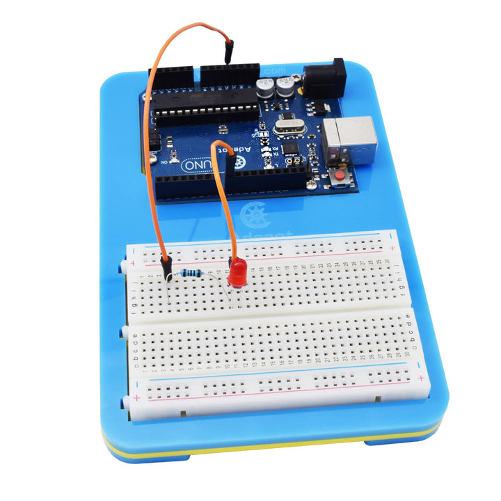 Acrylic Arduino Holder Breadboard Holder, 2 in 1 Base Plate Case for Arduino UNO
