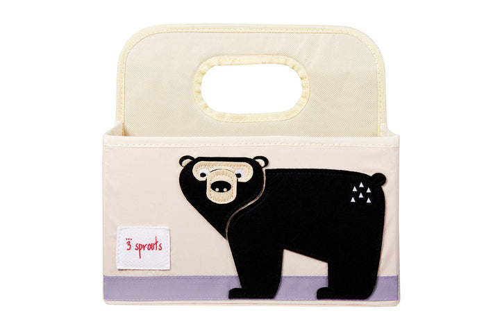 3 Sprouts Baby Diaper Caddy - Organizer Tote Bag for Baby Essentials Boy or Girl - Baby Shower Basket - Nursery Must Haves - Registry Favorites - Newborn Caddie Car Travel, Rabbit