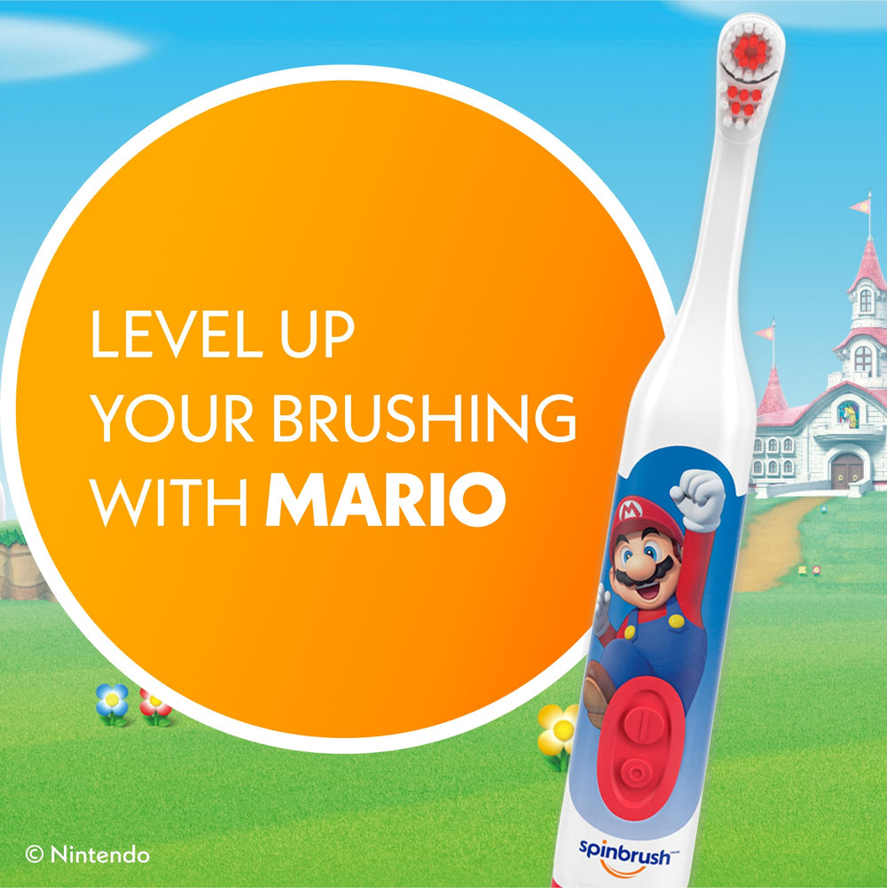 Spinbrush Super Mario (Style and Theme May Vary)