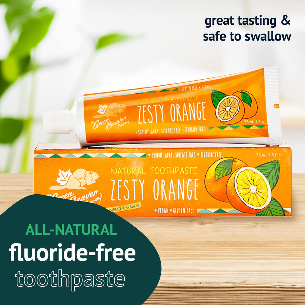 The Green Beaver Zesty Orange Toothpaste 2.5 Oz