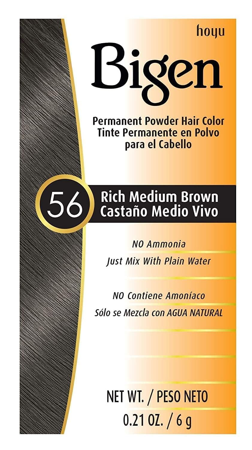 Hair Color Powder #56 Rich Medium Brown - 1 pc,(Hoyu)