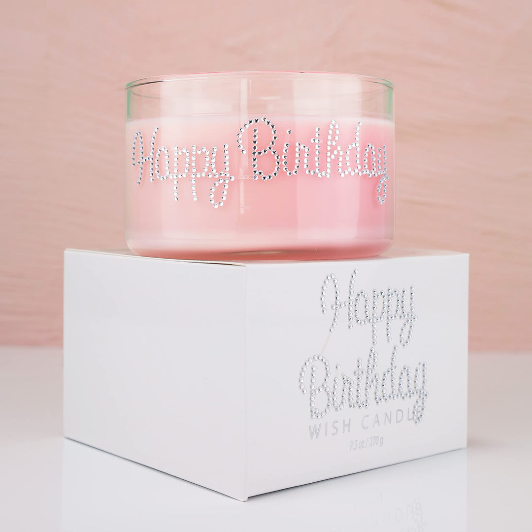 Happy Birthday Wish Candle, 9.5 Ounce