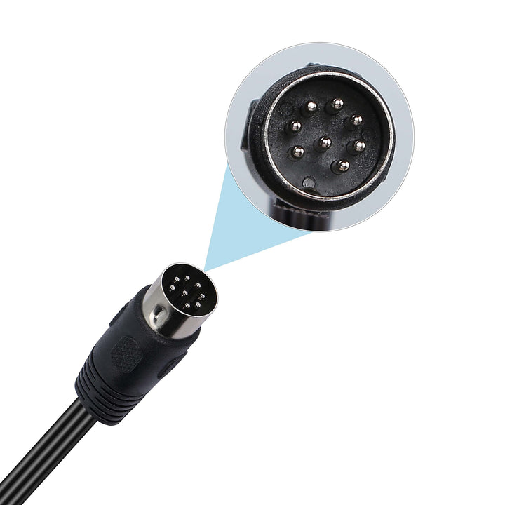 XMSJSIY Din 8 Pin to RCA 3.5mm Midi Cable, 8 Pin DIN Ma