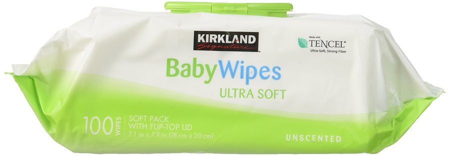 Kirkland Signature Baby Wipes Ultra-Soft Unscented 100-
