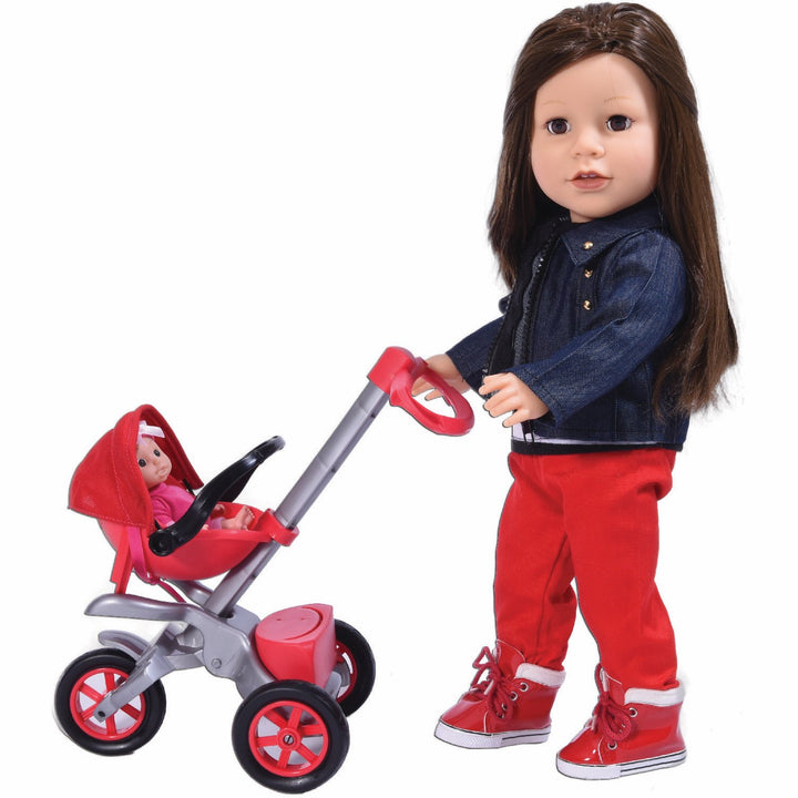 Bye Baby Doll Stroller Play Set for 18 Dolls - Great fo