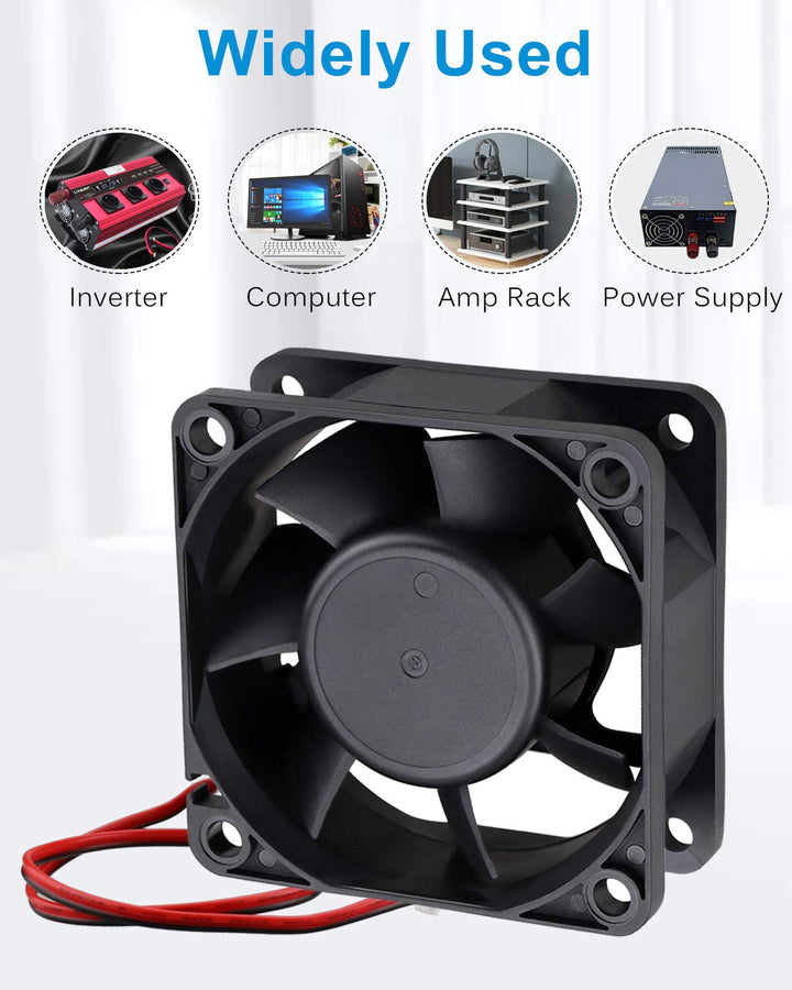 Dc 12V 60mm 6cm 60x60x25mm 2 Wire Brushless Cooling Fan