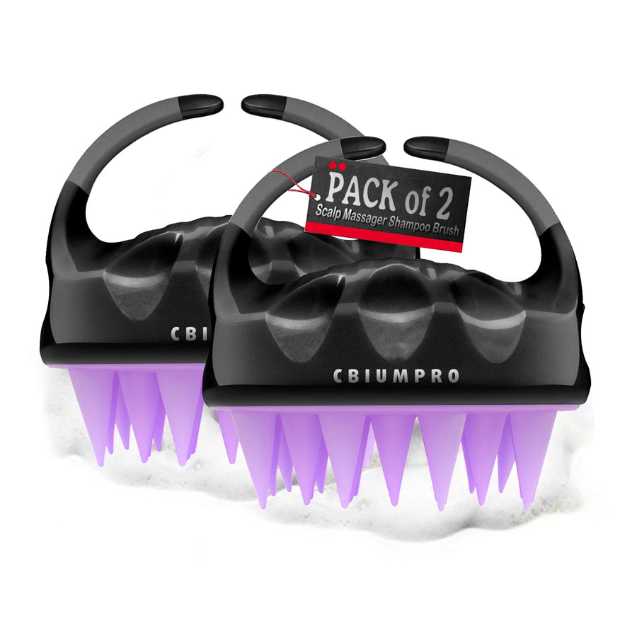 Scalp Massager, Shampoo Brush 2 Pack 100% Useful Dandru