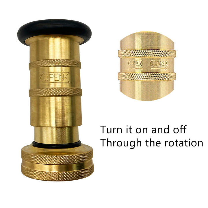 SAFBY Fire Hose Nozzle Brass Fire Equipment Spray Jet F