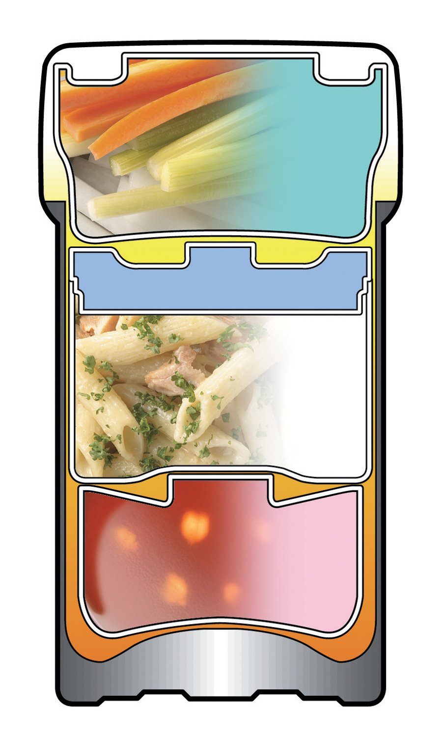 Ms. Bento Stainless-Steel Vacuum Lunch Jar, 28.5-Ounce, Stainless