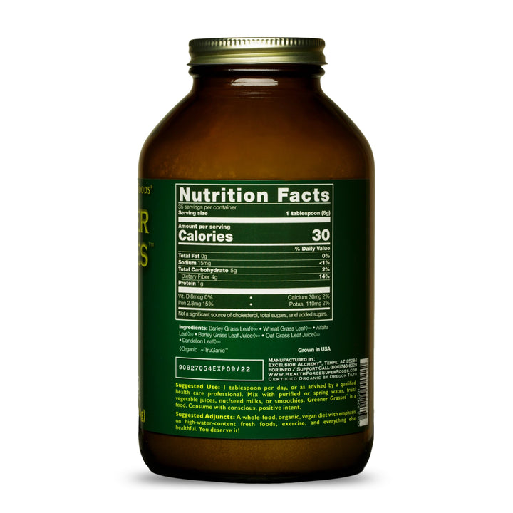 HealthForce SuperFoods Greener Grasses - 10 Oz Powder